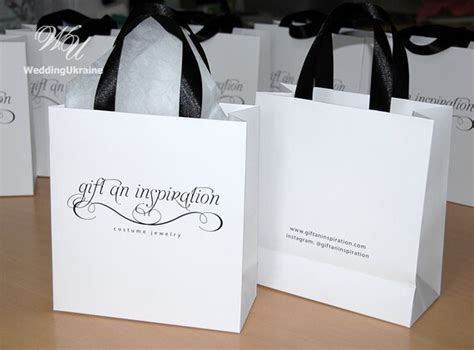 35 Elegant Gift Bags With Satin Ribbon & Logo Custom - Etsy