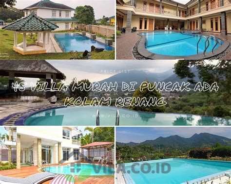 45 Villa Murah Di Puncak Ada Kolam Renang Private Pool - VILA.CO.ID