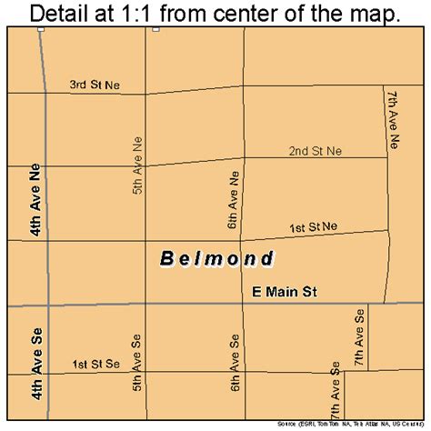 Belmond Iowa Street Map 1905680