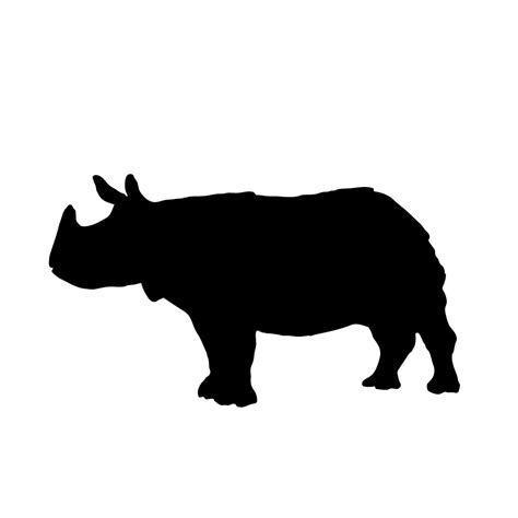 Rhino silhouette | Silhouette, Silhouette people, Silhouette free