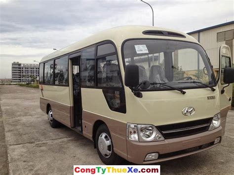 Xe 29 chỗ Hyundai County cho thuê tháng | Thuê Xe Du Lịch Ngon Rẻ Tp.HCM