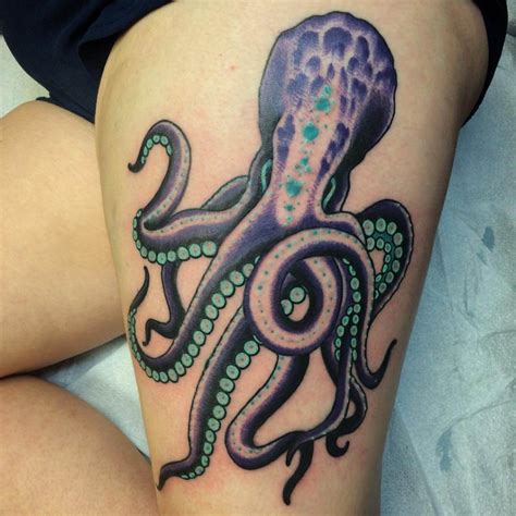 Octopus Thigh Tattoo Designs, Ideas and Meaning - Tattoos For You