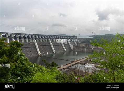 Sardar Sarovar Dam on Narmada River at Narmada valley, Kevadiya colony ...