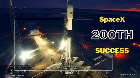 SpaceX launch markes its 200th mission successfully - YouTube