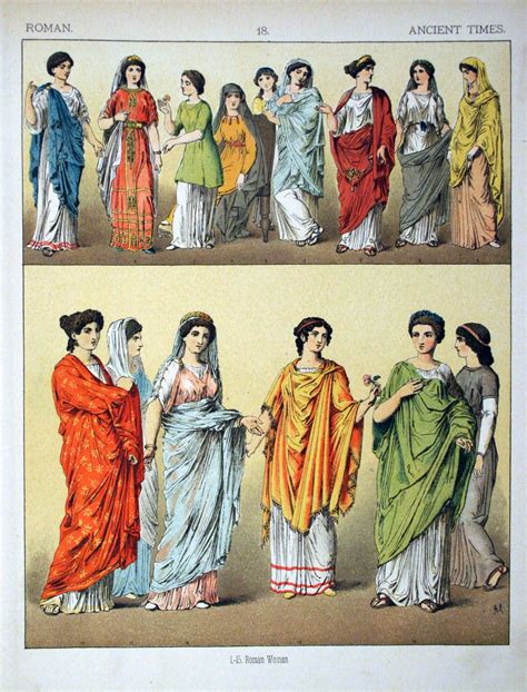 Roman women. | Ancient roman clothing, Ancient rome, Ancient rome clothing