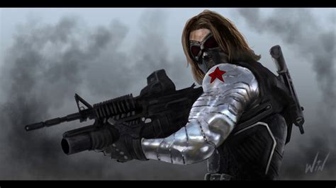 The Winter Soldier Fan Art ( How I fixed my art! ) - YouTube