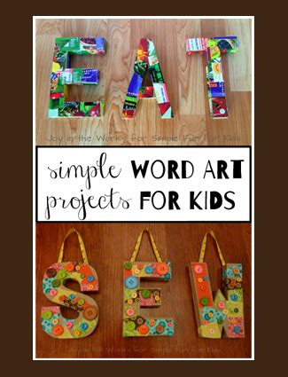 Simple Word Art Project for Kids - Joy in the Works