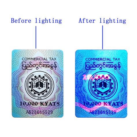 Customization of laser QR code anti counterfeiting label Fluorescent anti counterfeiting label ...