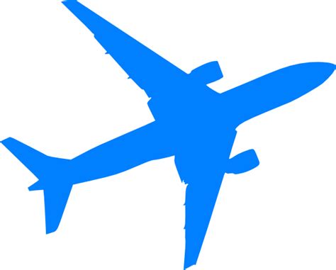 Fly High with Beautiful Blue Plane Cliparts