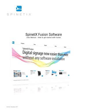 Fillable Online dstools SpinetiX Fusion Software - bdstoolsbbrub Fax Email Print - pdfFiller