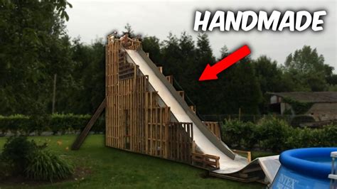 TOP 5 Insane HOMEMADE WATER SLIDES ( Crazy DIY Water Slides ) - YouTube