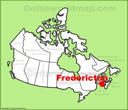 Fredericton Maps | New Brunswick, Canada | Maps of Fredericton