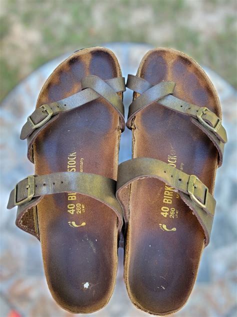 BIRKENSTOCK Mayari Sandals 40 Golden Brown 9 Buckle T… - Gem