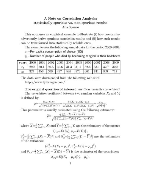 Spurious correlation (updated)