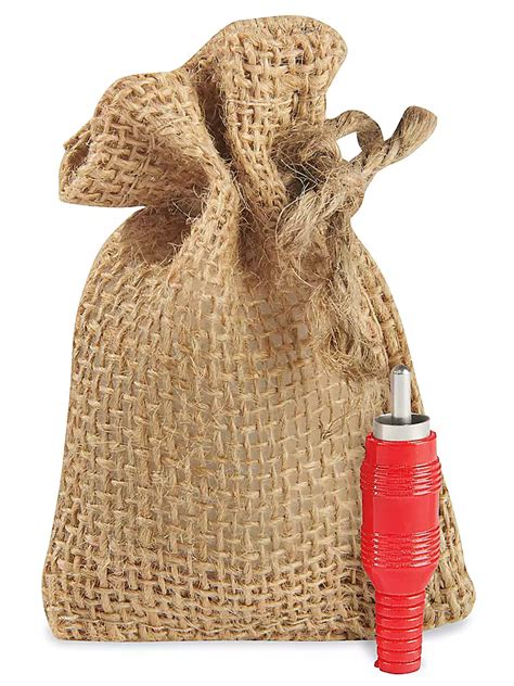 Burlap Bags with Drawstring - 2 x 3" S-19803 - Uline