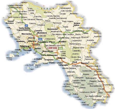 Campania Map Geographic Region | Italy Map Geographic Region Province City