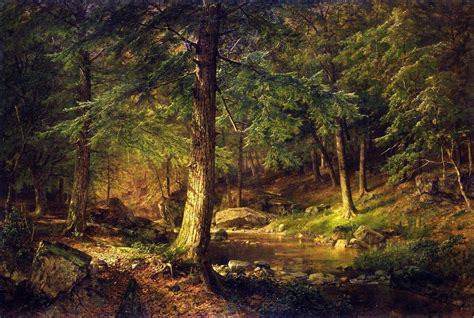 Forest Scene by William Trost Richards | Landscape paintings, Landscape art, Landscape