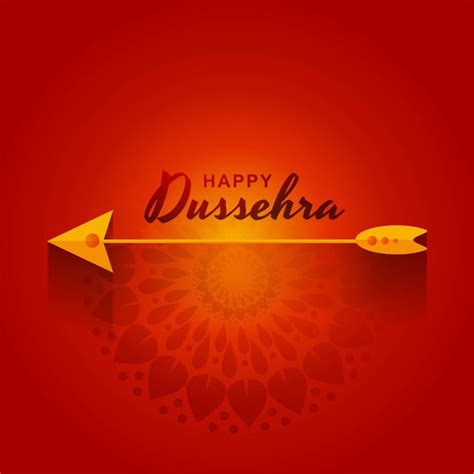 Happy Dussehra Festival Card With Gold Arrow Background Vector, Dussehra, Abstract, Dasara ...