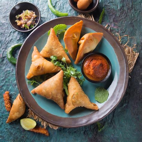 Premium AI Image | samosa or singara Traditional fried or baked ...