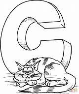 Letter C Is For Cat coloring Page  Free Printable Coloring Pages sketch template