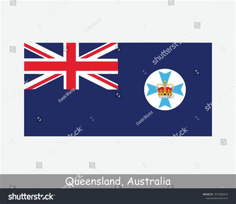 Queensland Australia Flag Flag Qld Au Stock Vector (Royalty Free ...