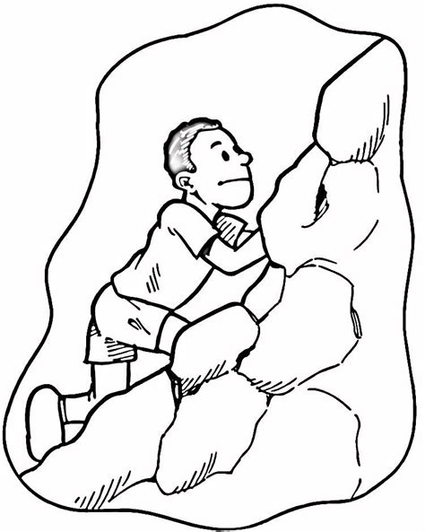 Rock Climbing Coloring Pages - Best Coloring Pages For Kids