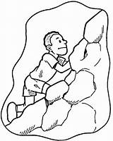 Rock Climbing Wall Drawing Sketch Coloring Page sketch template