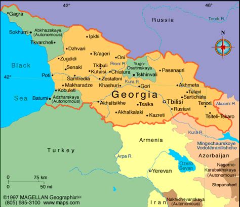 Georgia Atlas: Maps and Online Resources | Georgia map, Georgia country, Country maps