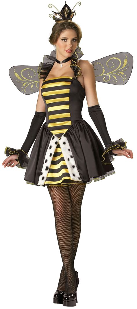 Queen Miss-Bee-Have Adult Bumble Bee Costume - Mr. Costumes