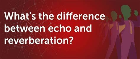 What's the difference between echo and reverberation? | Cirrus Research plc