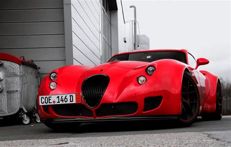 Wallpaper red, tuning, red, Wiesmann, tuning, wismann, мф5, MF5 images ...