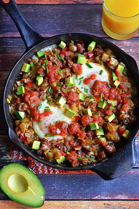 Chorizo Green Chile Breakfast Skillet - Host The Toast