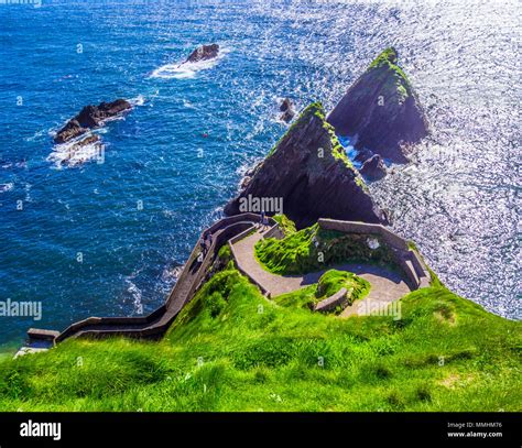 Dunquin Pier at Slea Head Drive on Dingle Peninsula Ireland Stock Photo ...