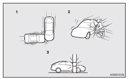 Mitsubishi Lancer >> Deployment of side airbags and curtain airbags ...