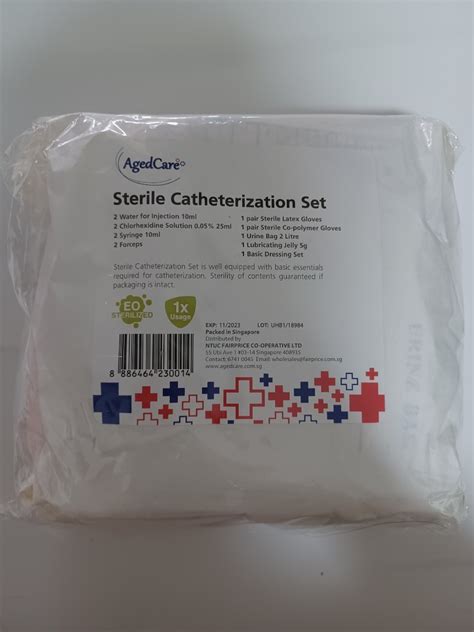 Sterile catheterization set (Male), Health & Nutrition, Medical Supplies & Tools on Carousell