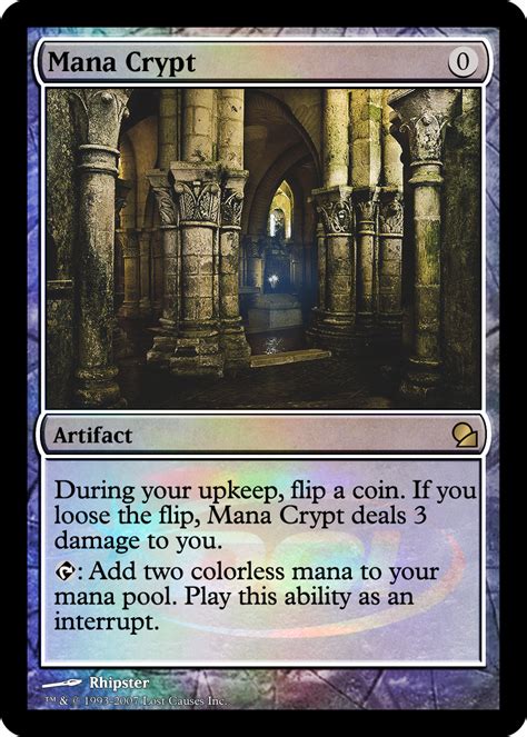 Mana Crypt | Magic the gathering cards, Magic the gathering, Magic cards