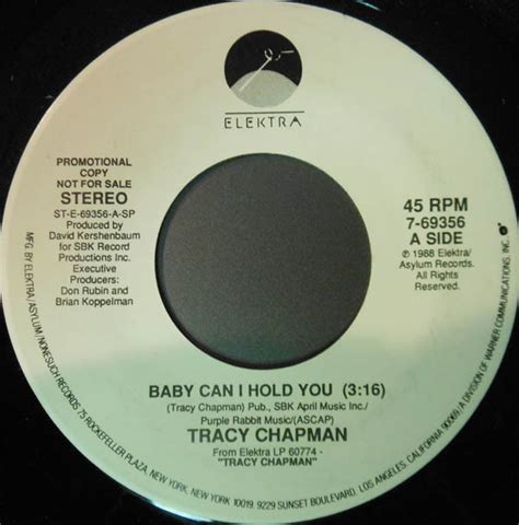 Tracy Chapman - Baby Can I Hold You (1988, Vinyl) | Discogs