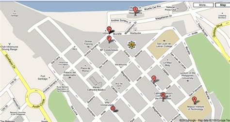 Intramuros manila map - Map of intramuros manila philippines (Philippines)