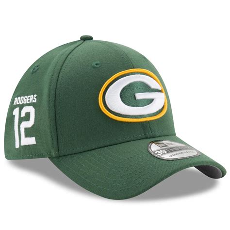 New Era Aaron Rodgers Green Bay Packers Green Super Bowl XLV Rear Stamp ...