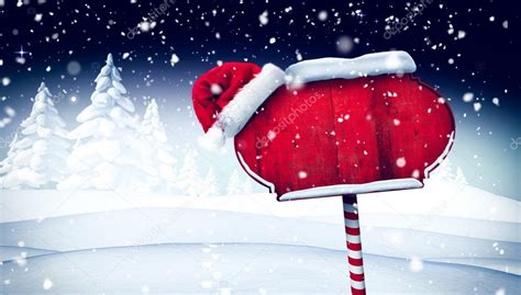 Santa sign in north pole — Stock Photo © Wavebreakmedia #89806612