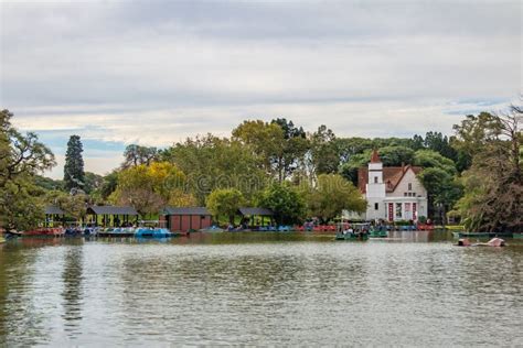 Bosques De Palermo Palermo Woods Lake with Sivori Museum on Background ...