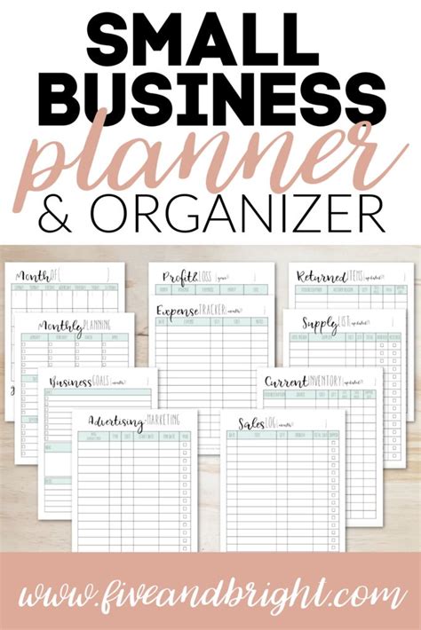 Small Business Planner & Organizer | Small business planner, Business ...