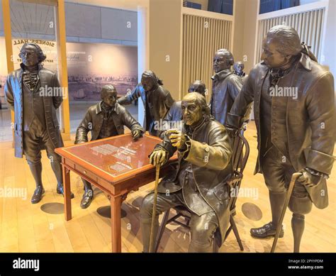 Signers Hall in the National Constitution Center in Philadelphia PA Stock Photo - Alamy