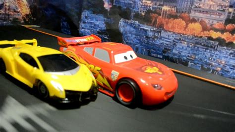 Lightning McQueen Racing in speed - YouTube