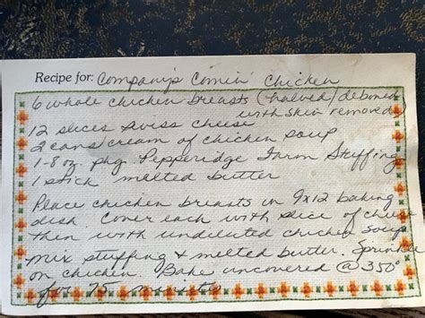 Pin by Janice Miller on Handwritten Recipes | Handwritten recipes ...