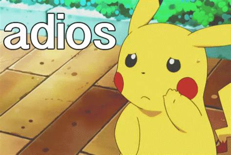 Adios GIF - Adios - Discover & Share GIFs | Cool gifs, Animated gif, Pikachu