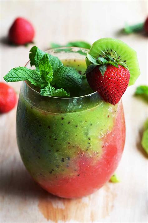 Foodista | Strawberry Kiwi Frozen Mojitos and other Delicious Summer Beverages