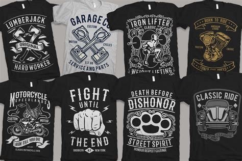 25 Premium Tshirt Designs Big Bundle