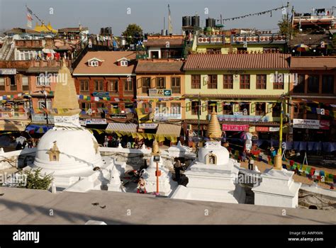 Buddhist stupa of Bodhnath (Boudha), Kathmandu, Nepal Stock Photo - Alamy