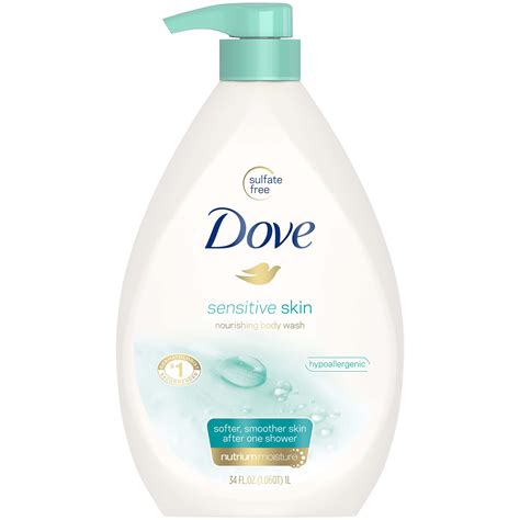 Dove Sensitive Skin Body Wash Pump 34 oz - Walmart.com